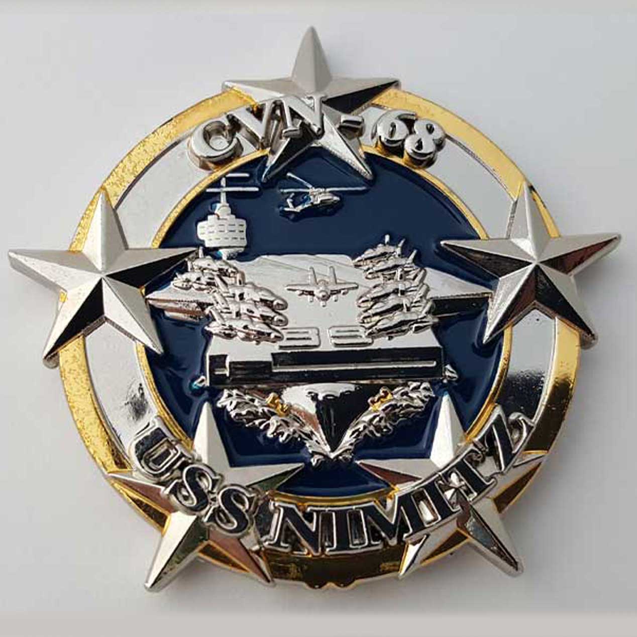 USS Nimitz Challenge Coin, veteran owned | Embleholics