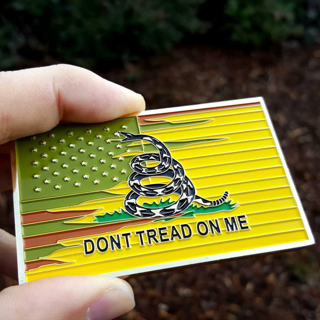 Navy Don't Tread On Me Challenge Coin