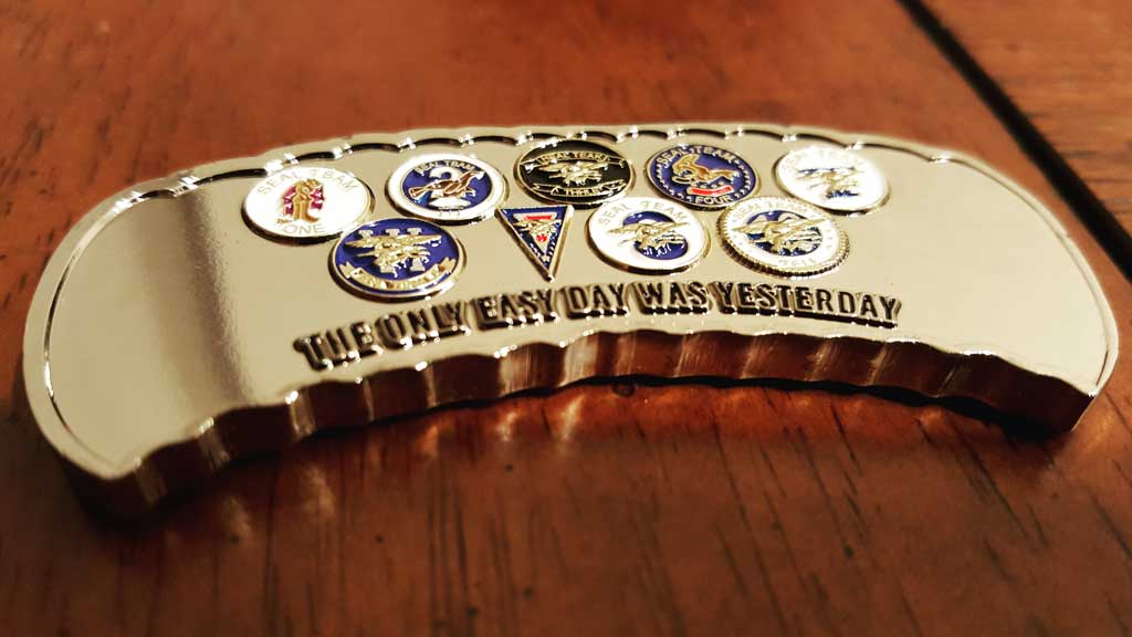 Navy Seal Challenge Coin Back