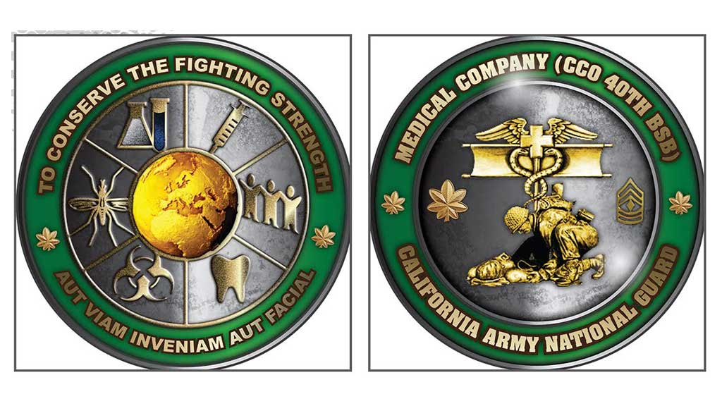 Army Challenge Coin Artwork
