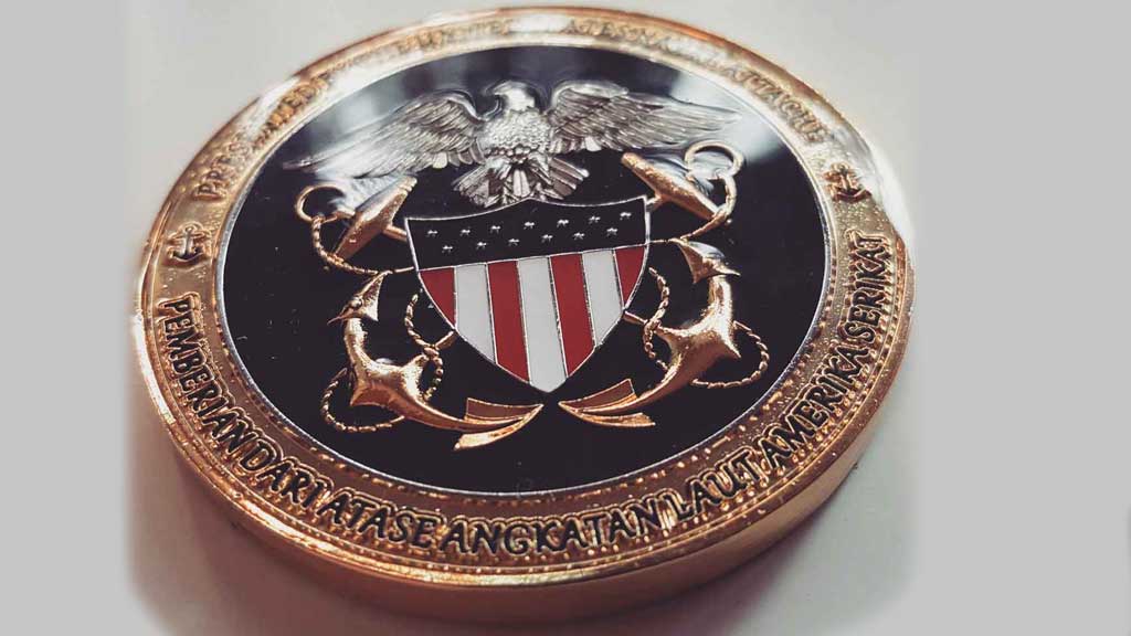 navy custom challenge coins