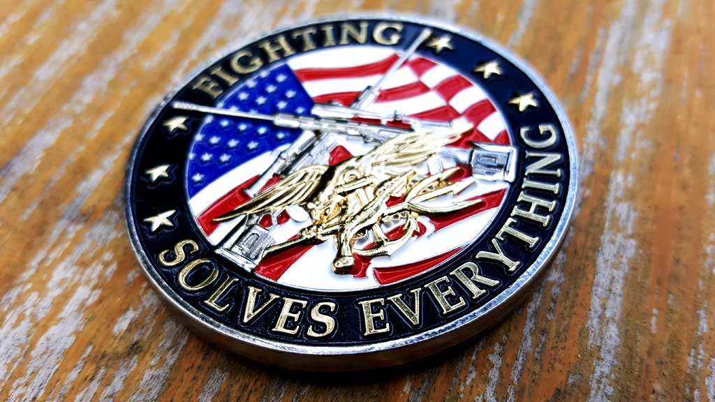custom military coins front