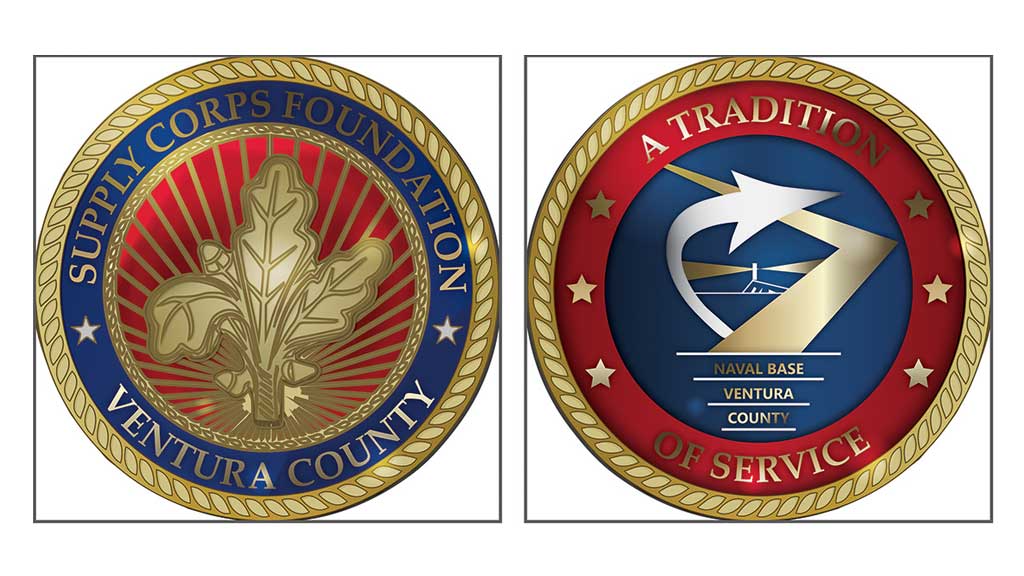 Supply corps challenge coin artwork