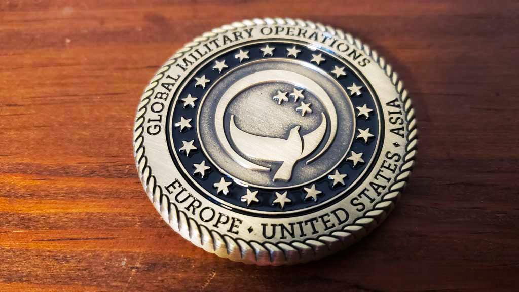 global military challenge coin front