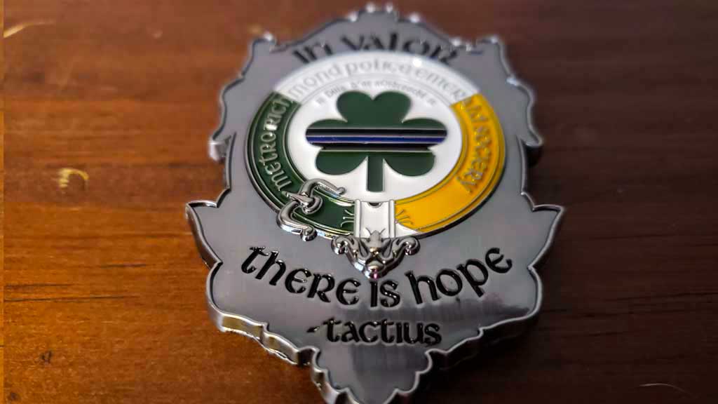 police challenge coin back