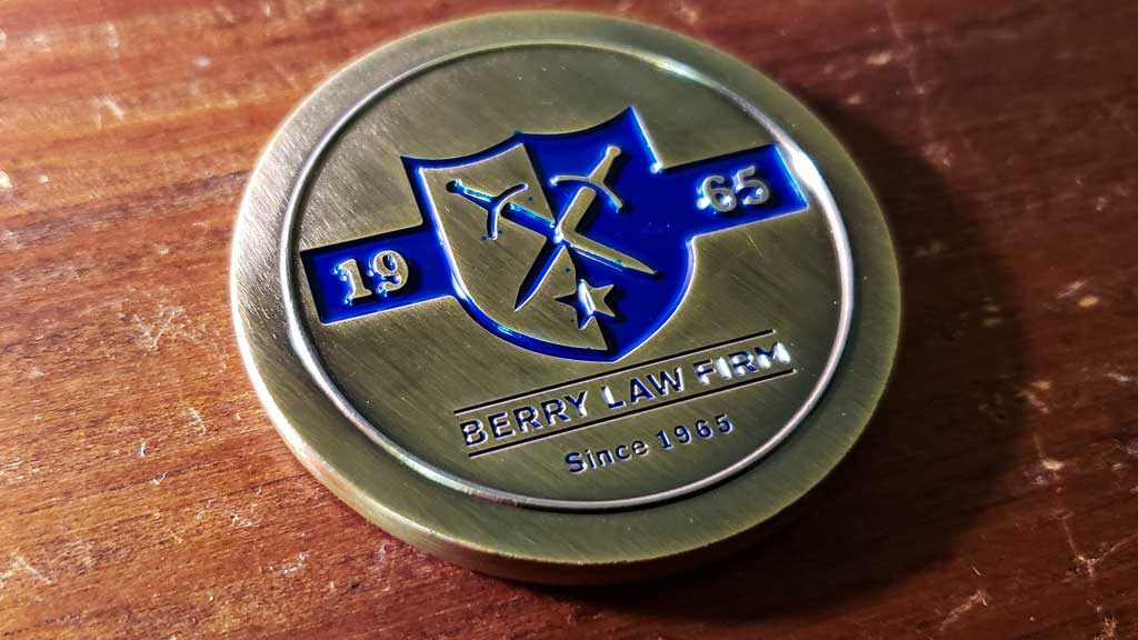 veterans business challenge coins front