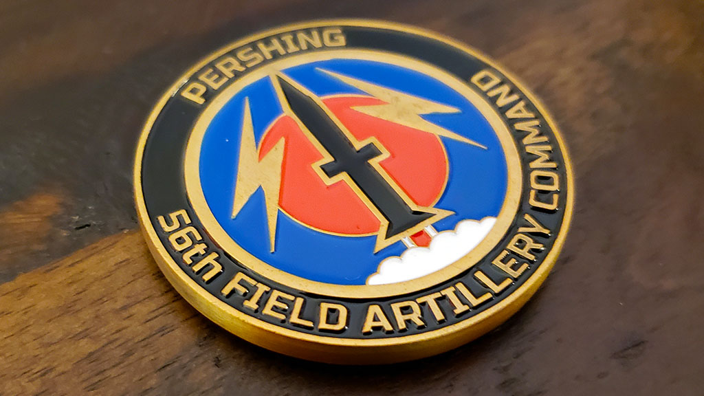 army artillery challenge coin front