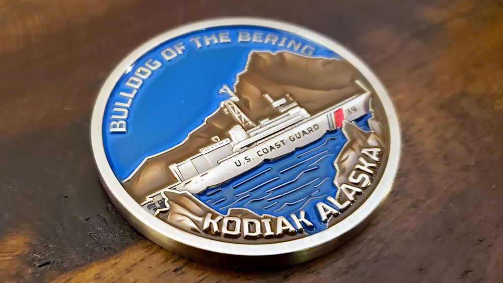 coast guard challenge coin back