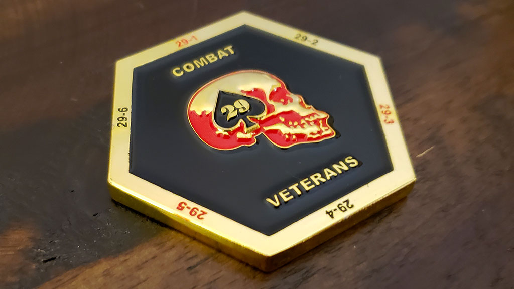 combat veterans challenge coin front