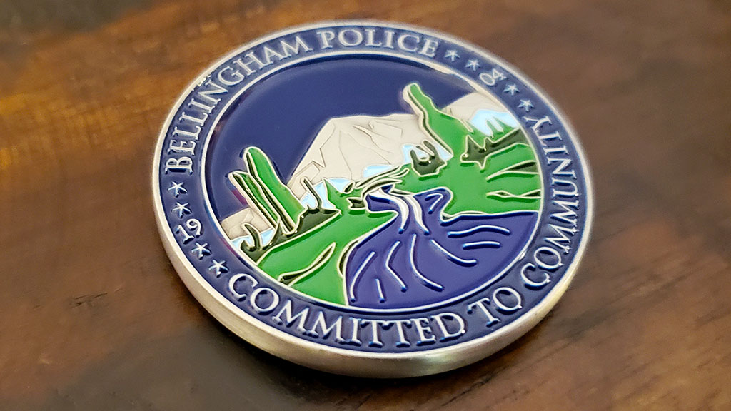 honor guard challenge coin back