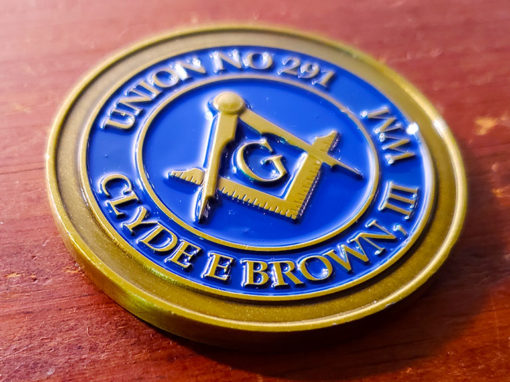 Masonic Lodge Challenge Coin