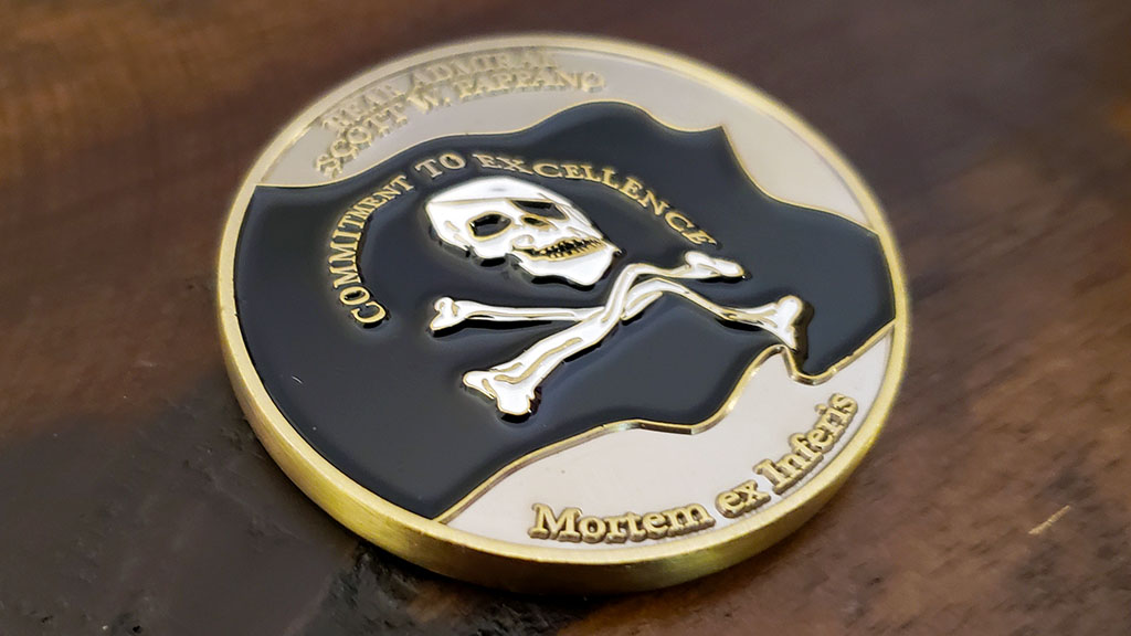 navy submarine challenge coin back