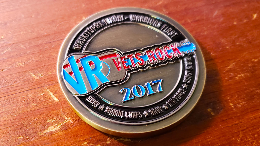 vets rock challenge coin front