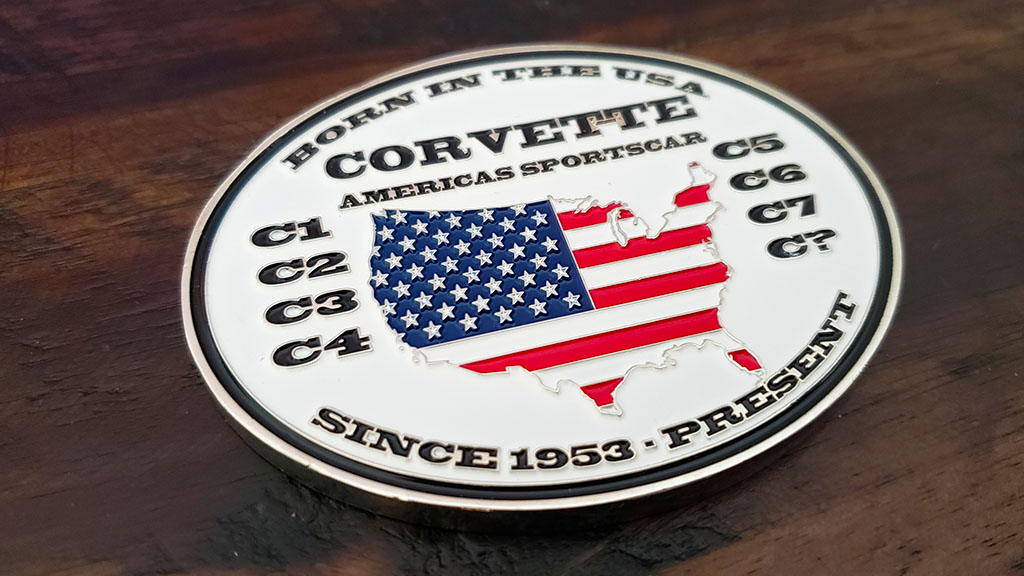 battlefield corvette club coin back