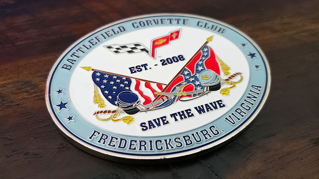 battlefield corvette club coin front