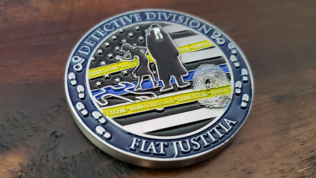 bellingham pd challenge coin front