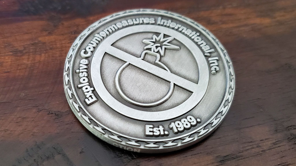 eci challenge coin back