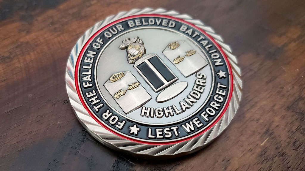 marine battalion challenge coin back