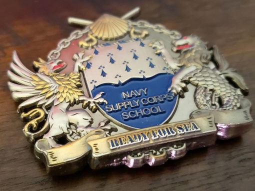 Navy School Challenge Coin