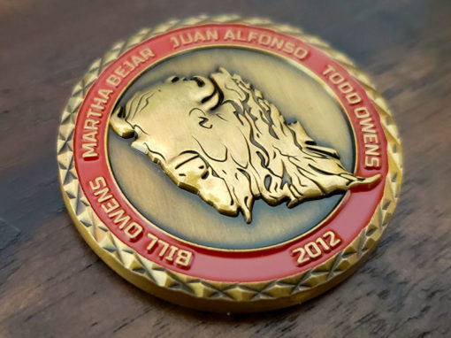 Red Bison Challenge Coin