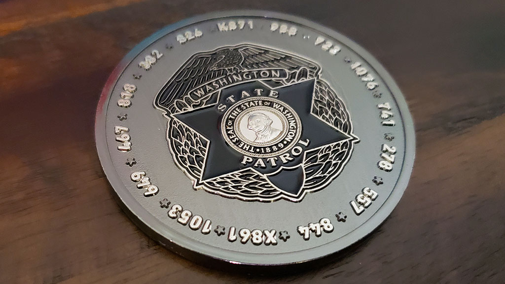 state patrol challenge coin front