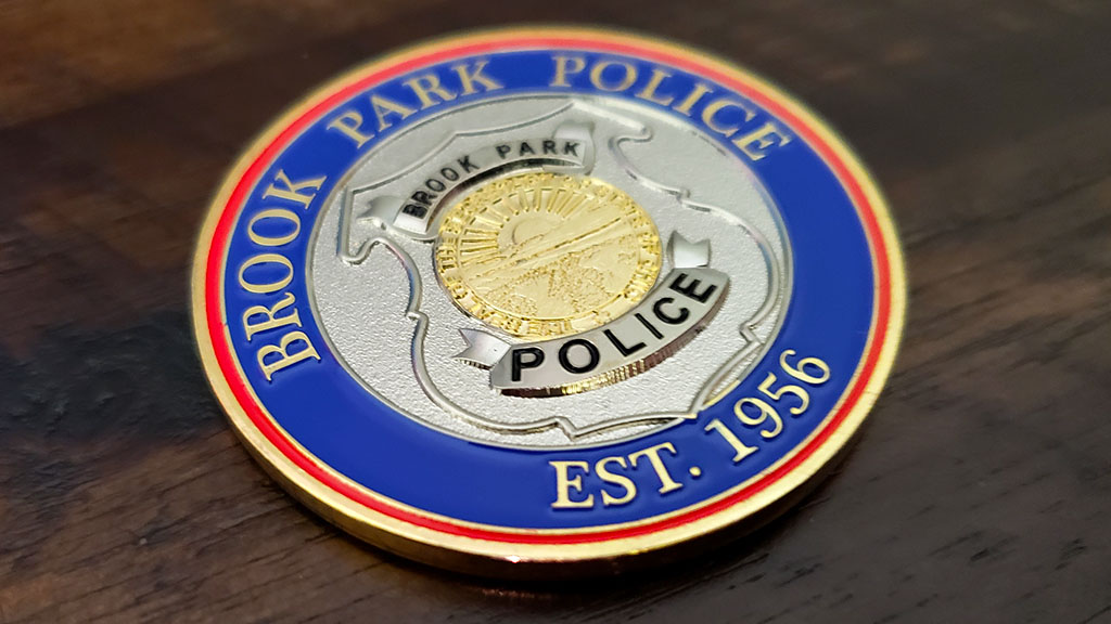brook park police coin front