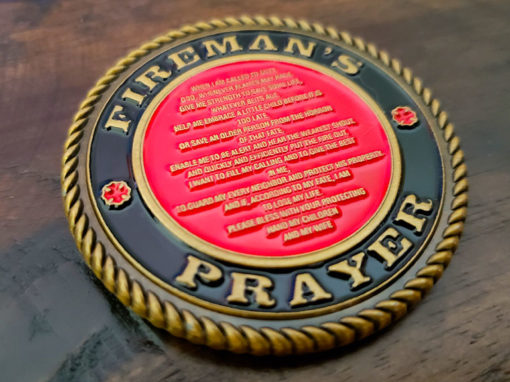 Fireman’s Prayer Challenge Coin