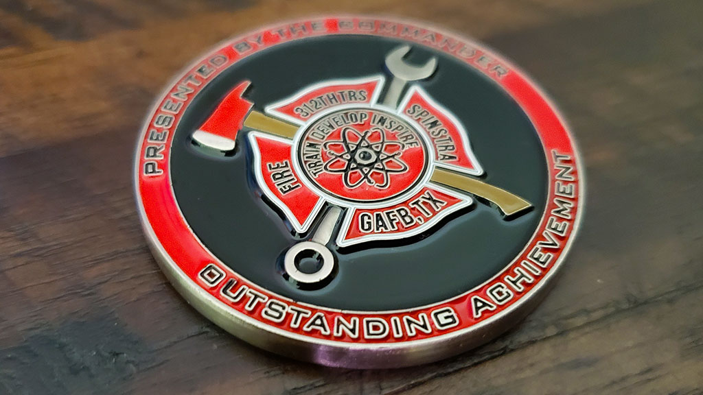 goodfellow afb fire academy coin front