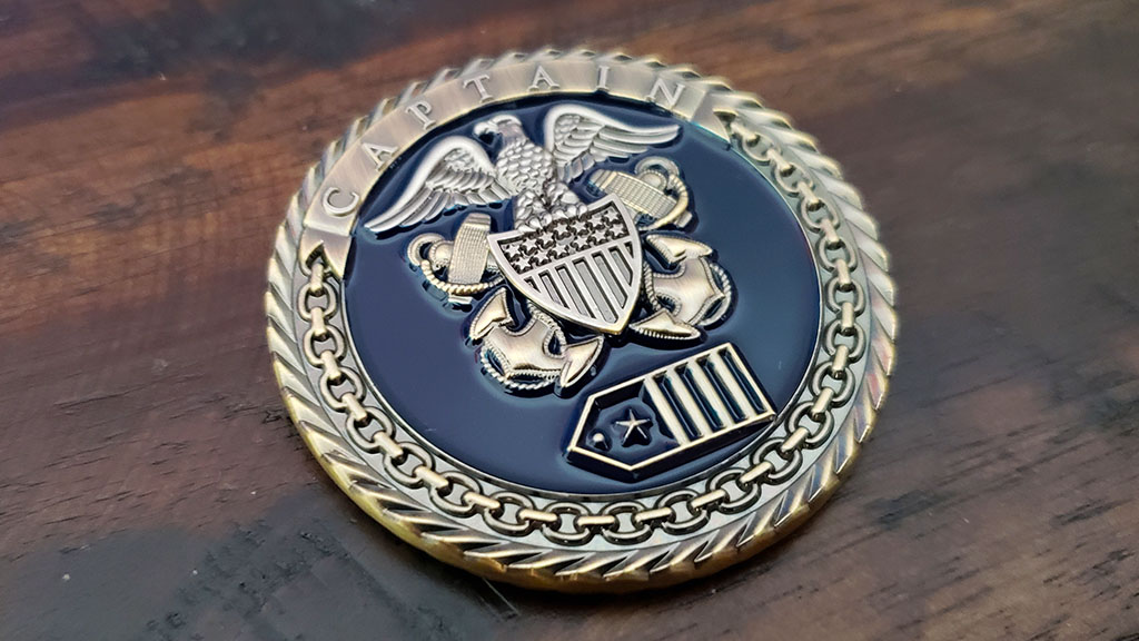 Navy Captain Challenge Coin