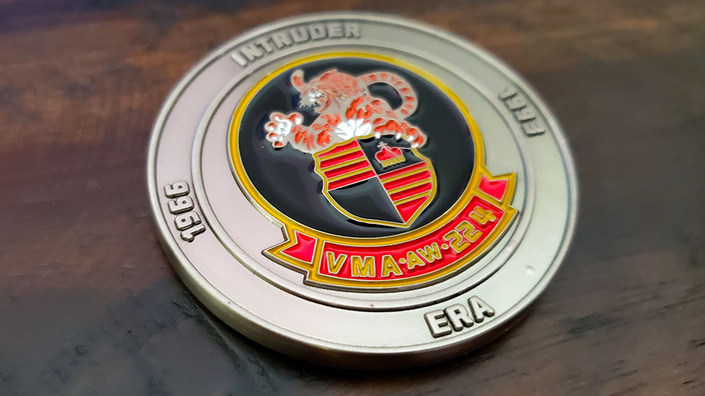 vma aw 224 challenge coin front