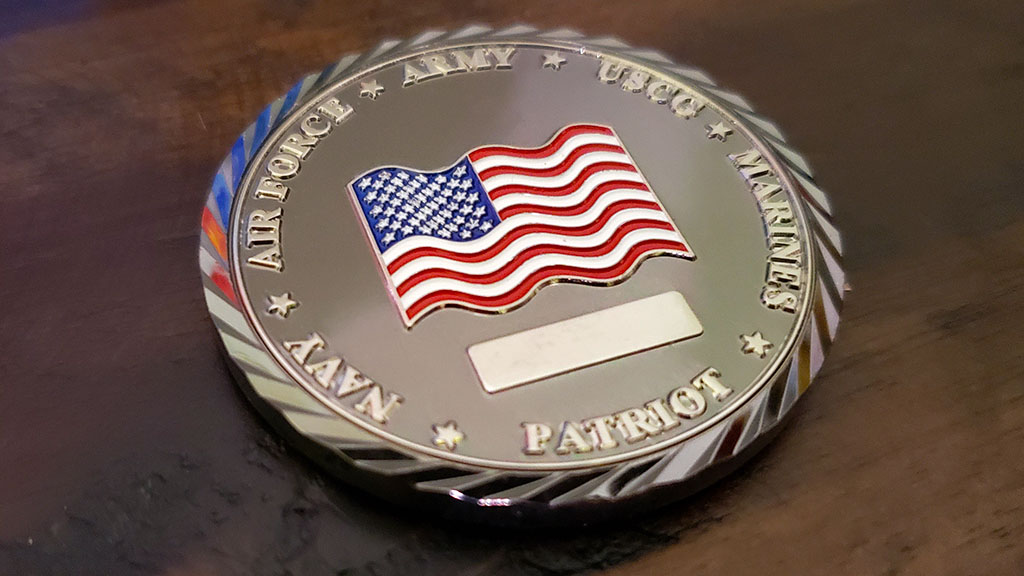armed forces silver eagles coin back