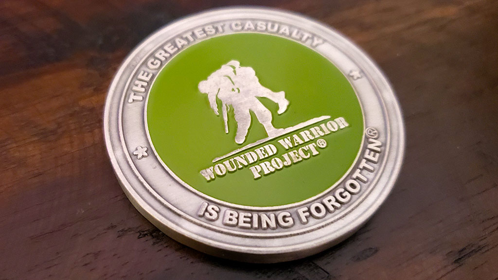 wounded warrior project coin front