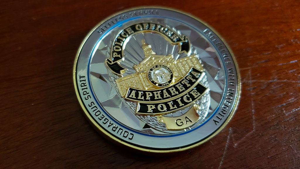 Alpharetta Police Challenge Coin