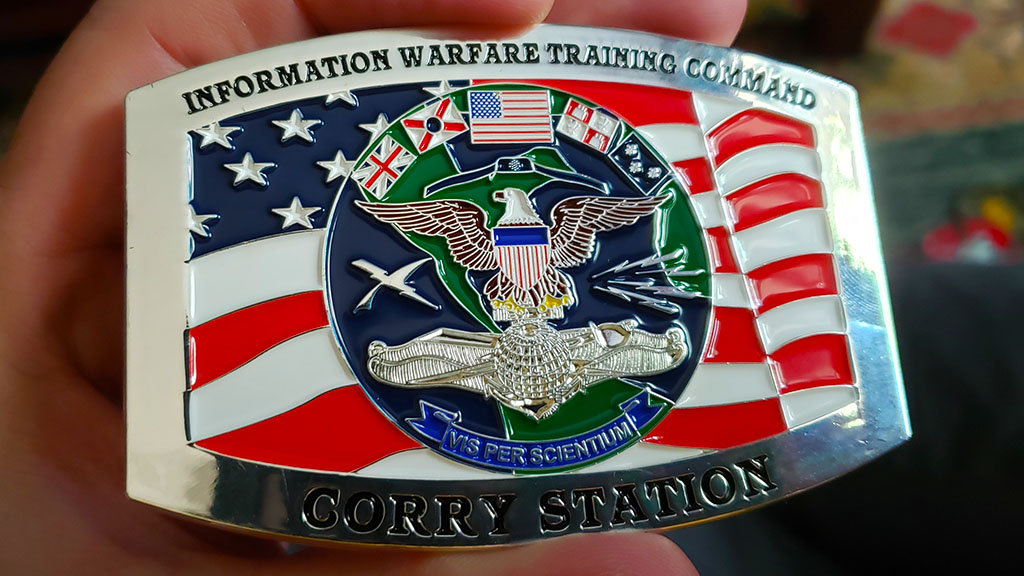 Corry Station Custom Buckle