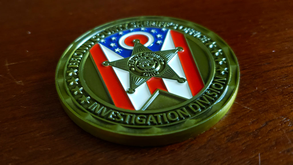 criminal investigation unit coin front