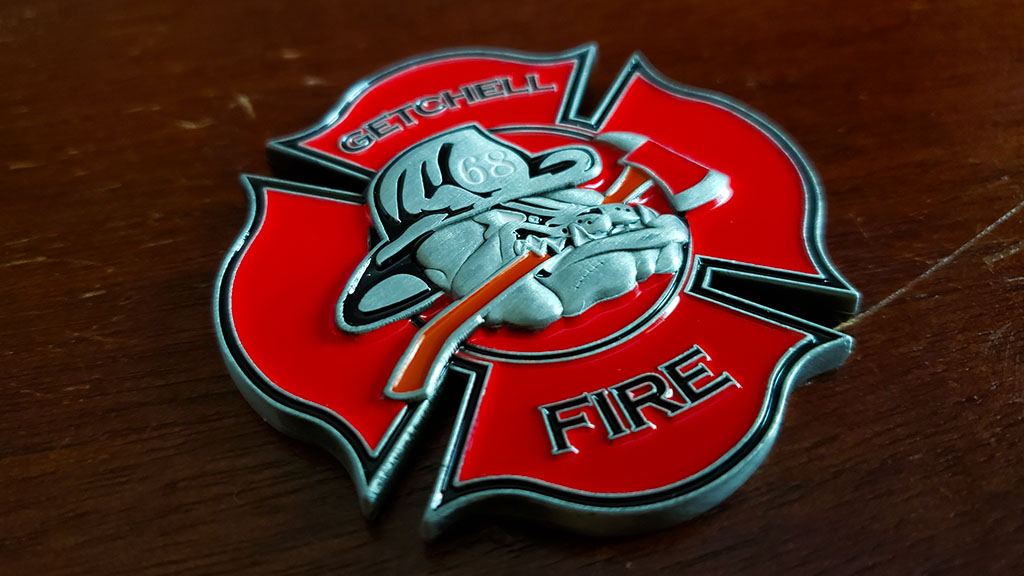 Getchell Fire Challenge Coin