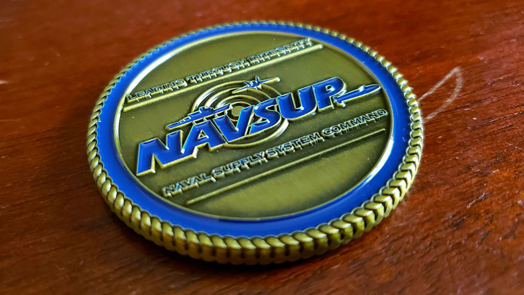 navsup ses challenge coin back