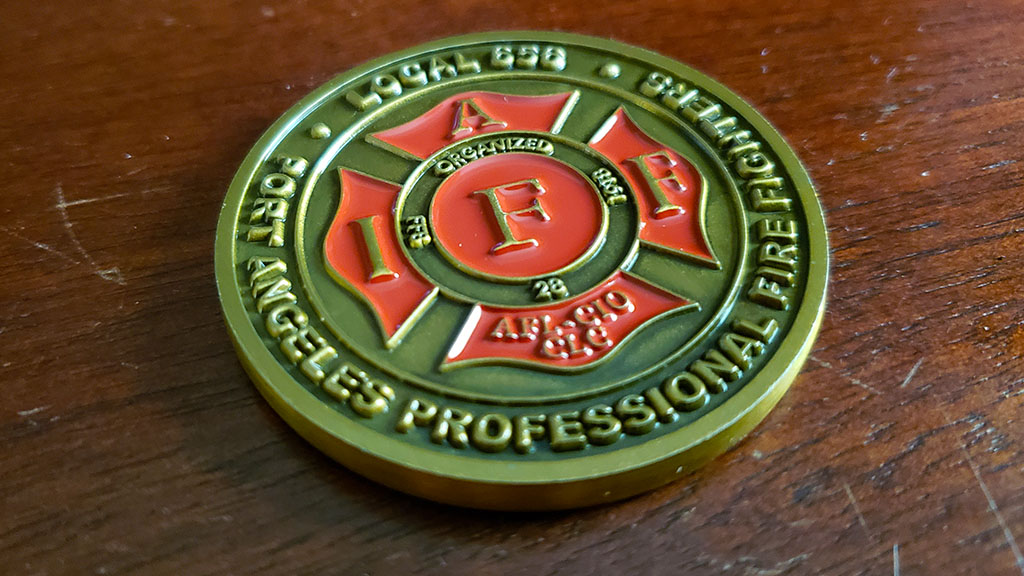 port angeles fire department coin back