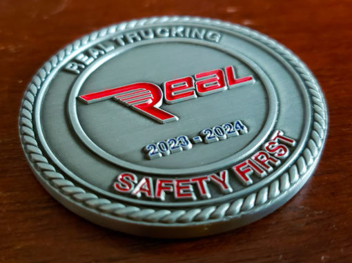 Real Trucking Challenge Coin