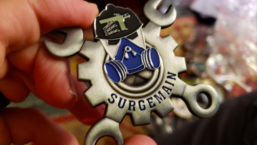 surgemain challenge coin front