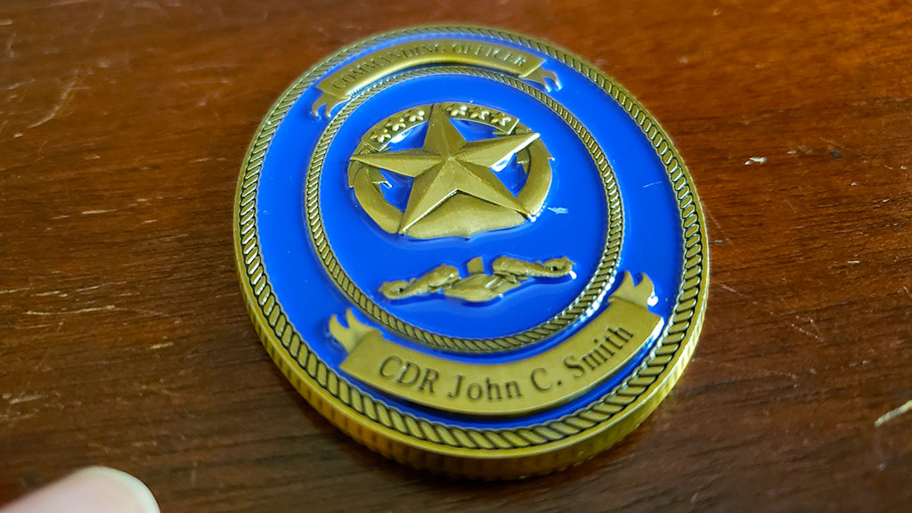 uss alaska challenge coin back