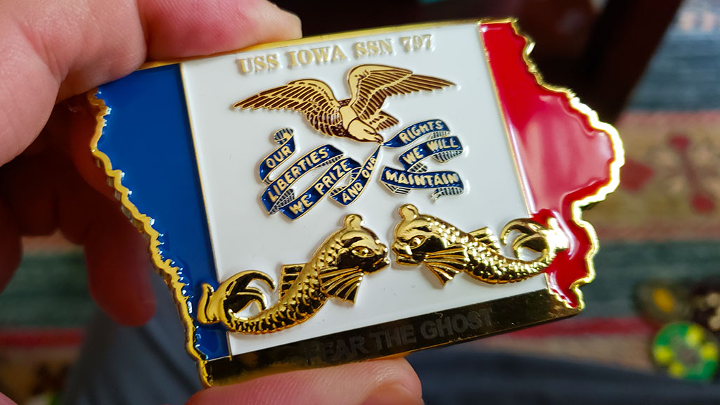 USS Iowa Belt Buckle