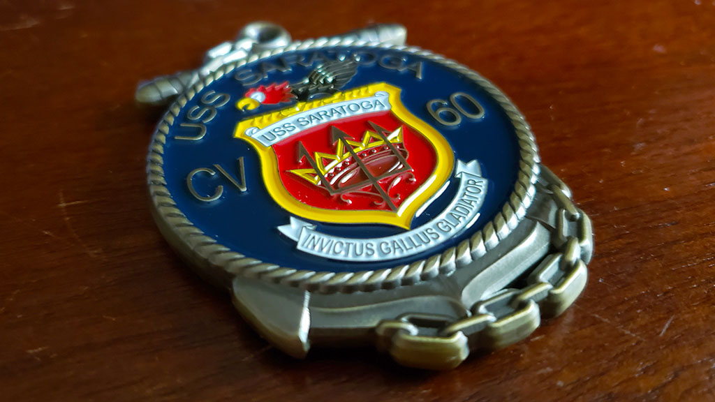 USS Saratoga Challenge Coin