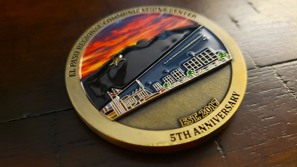 el paso 911 challenge coin back