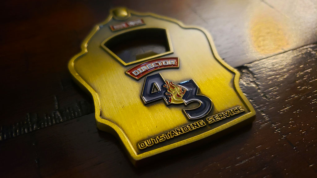 fire station 43 challenge coin back