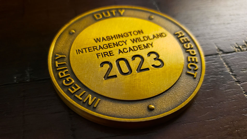 interagency wildland challenge coin back