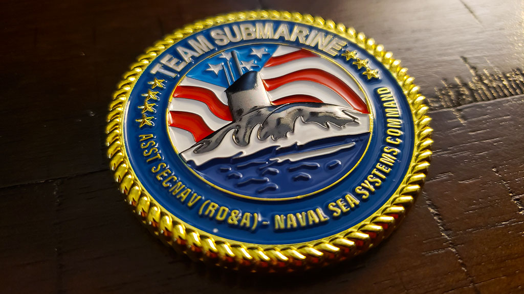 Baltimore Maryland U.S. Marshals challenge coin custom created by Embleholics