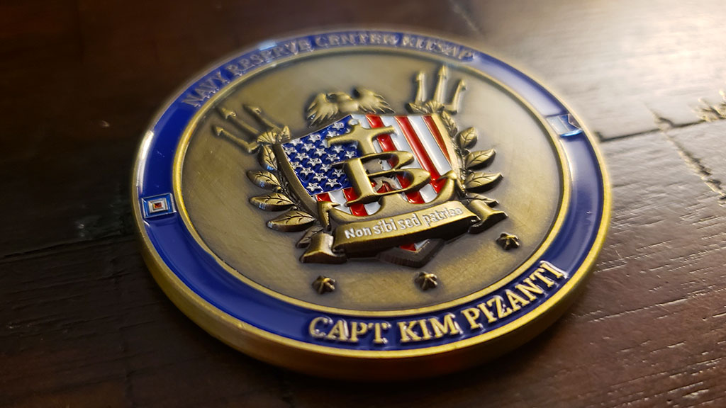 navy reserve center coin front