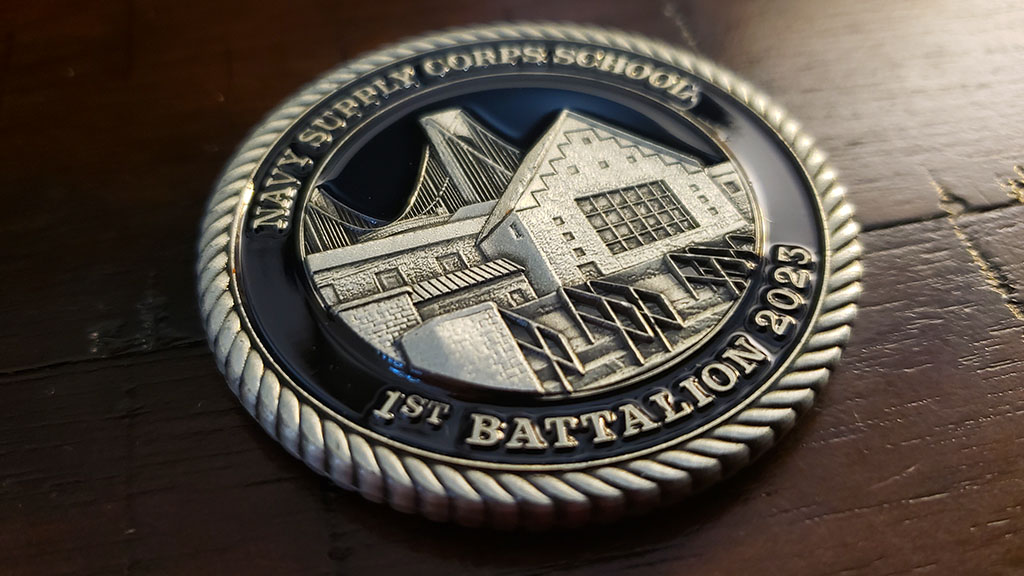 Navy Supply Corps School Coin