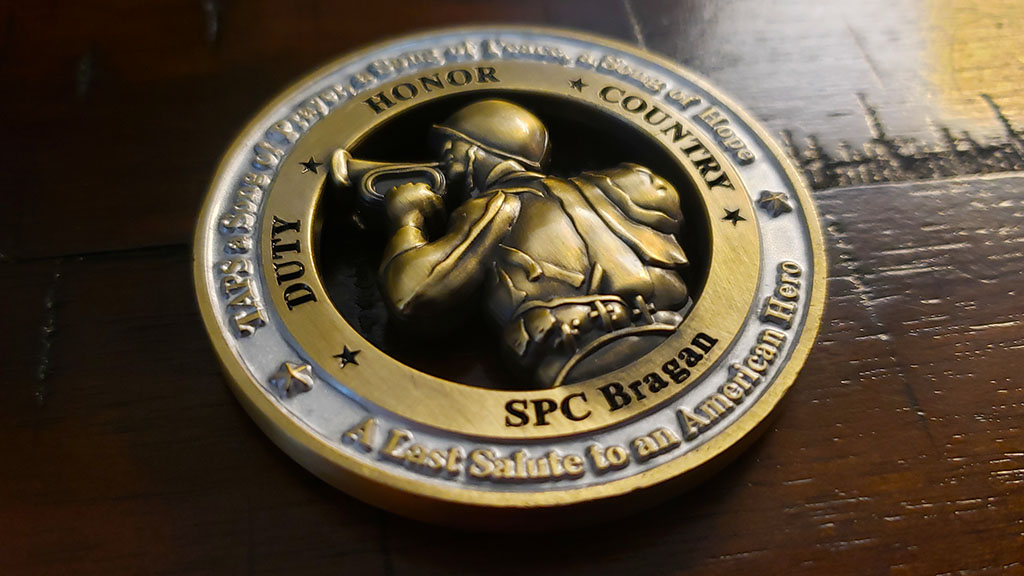 Taps Song Challenge Coin